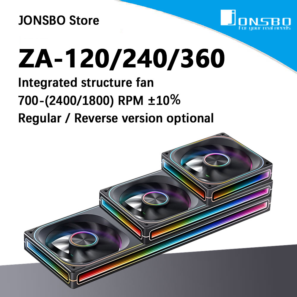 Heatsink Aluminum - JONSBO ZA-120/240/360 ARGB 12/24/36CM wentylator obudowy