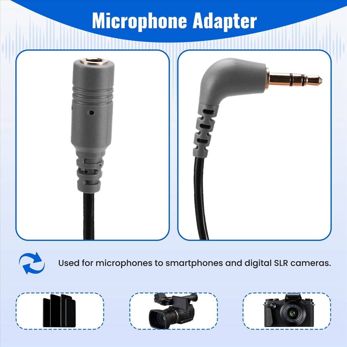 Trs Cable - Profesjonalny adapter mikrofonowy AT42 3.5mm TRRS