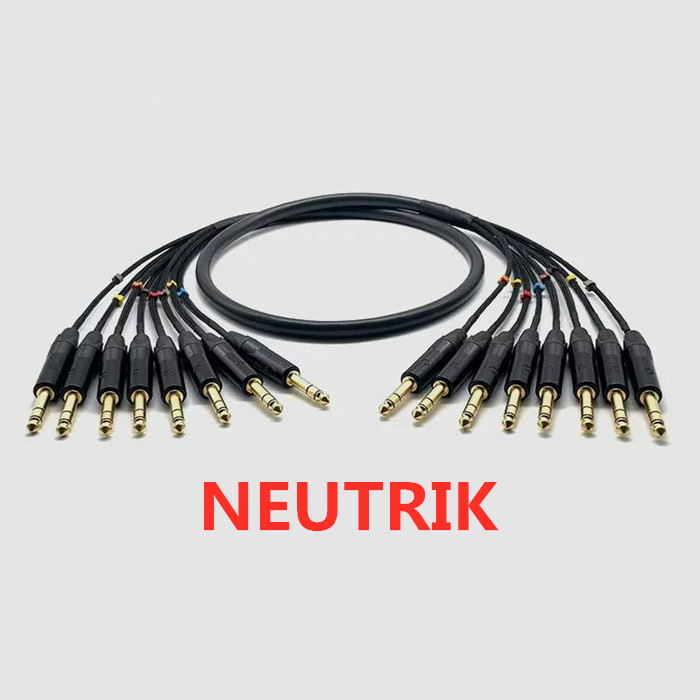 Trs Cable - 1 metr 11 NEUTRIK 6.35mm TRS