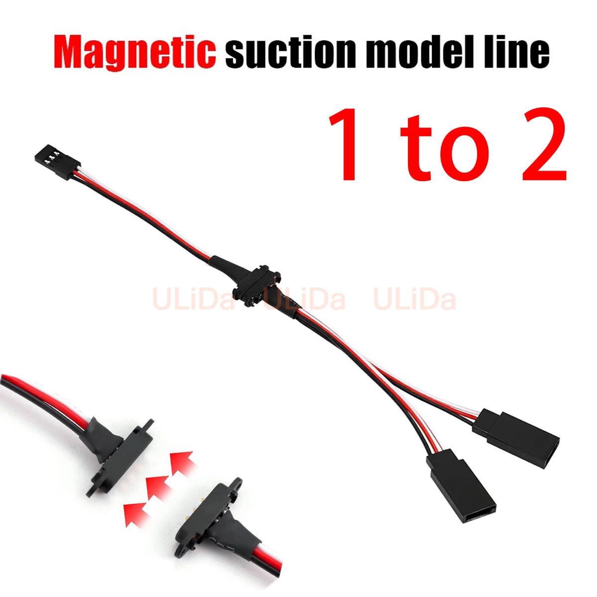 Rca Cable - Przedłużacz magnetyczny 3-pinowy, złącze Y, męski
