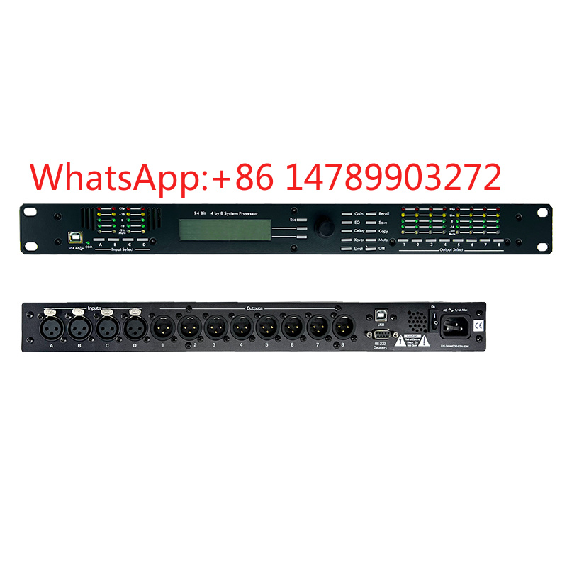 Speaker Crossover - YOLO PR4.8SP 4×8 Cyfrowy Procesor Audio,