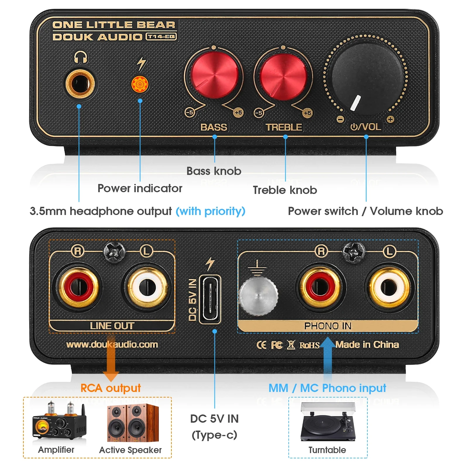 Douk Audio T14-EQ Stereo RIAA  – Passive Preamp recenzja i cena