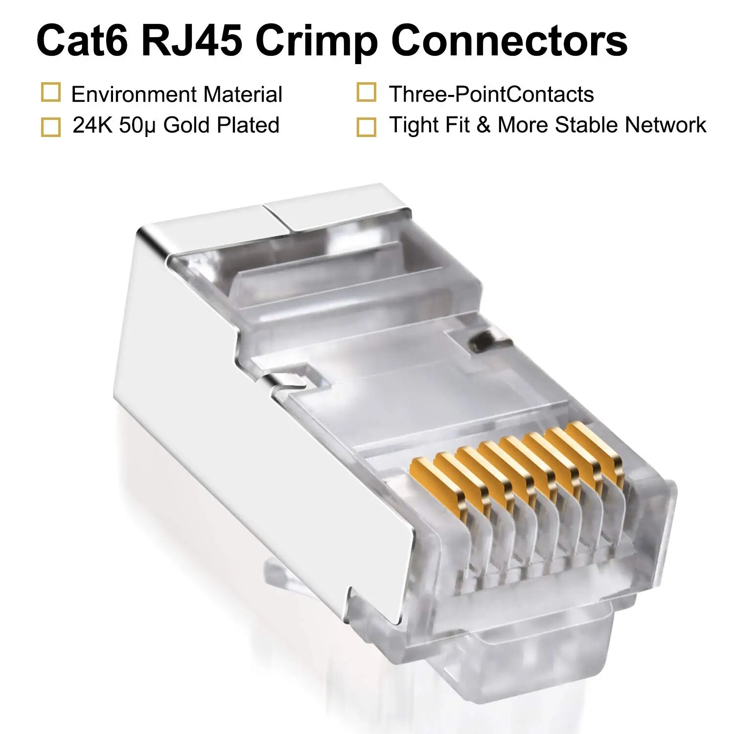 ZoeRax 50 sztuk złączy Cat6 RJ – Rj45 Jack recenzja i cena