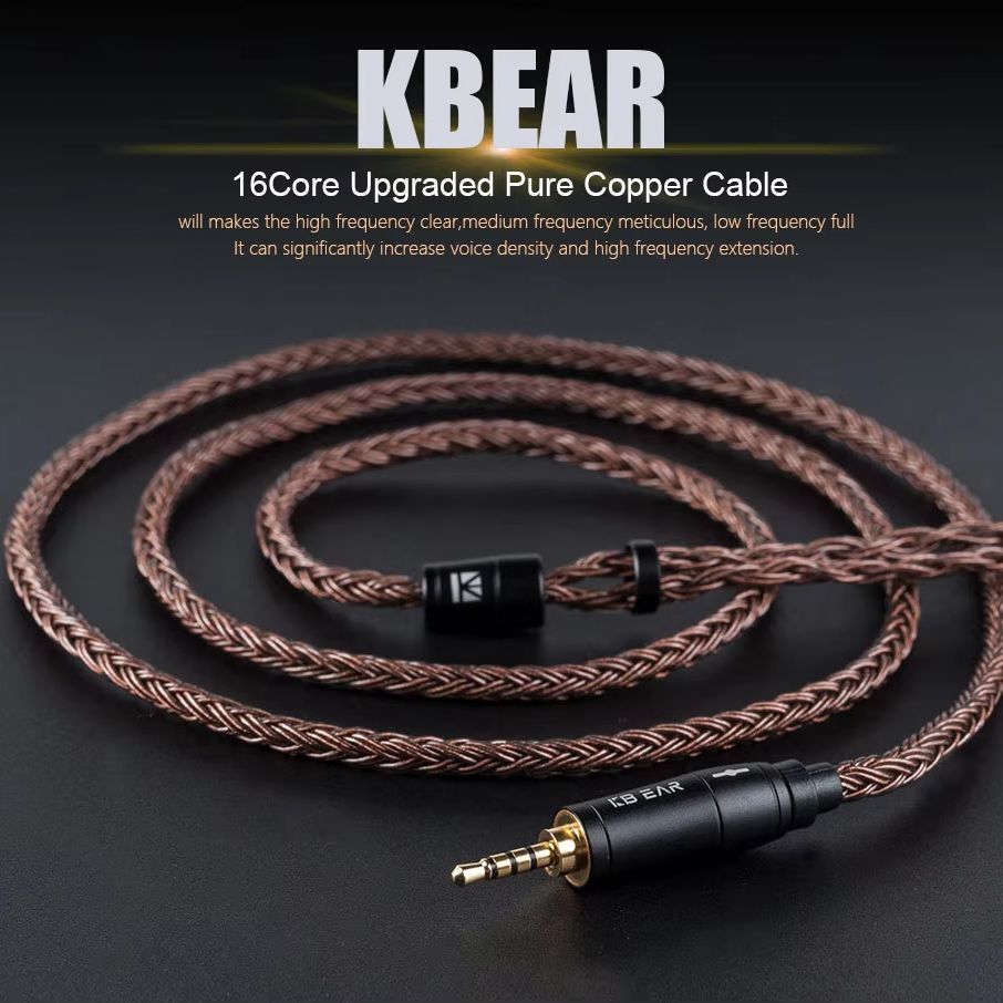 KBEAR 16-rdzeniowy 2-pinowy ka – Trs Cable recenzja i cena