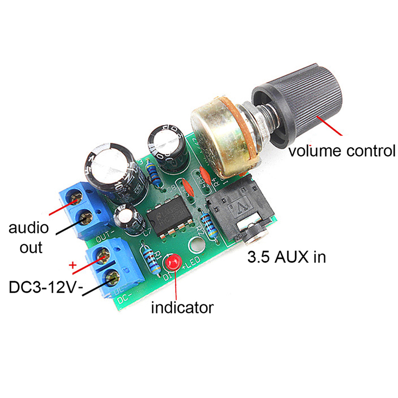Płytka wzmacniacza audio LM386 – Volume Control Board recenzja i cena