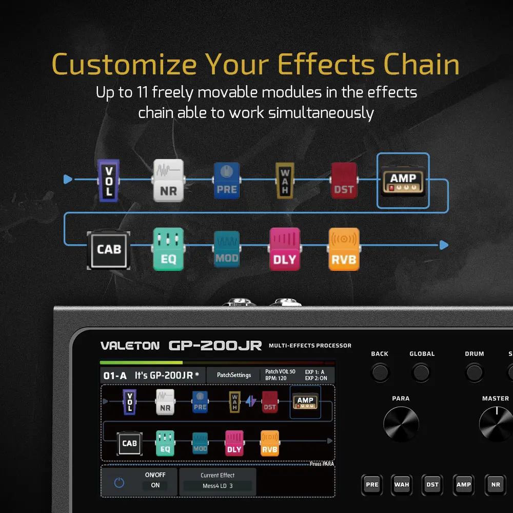 VALETON GP-200JR Procesor Gita – Audio Interface recenzja i cena