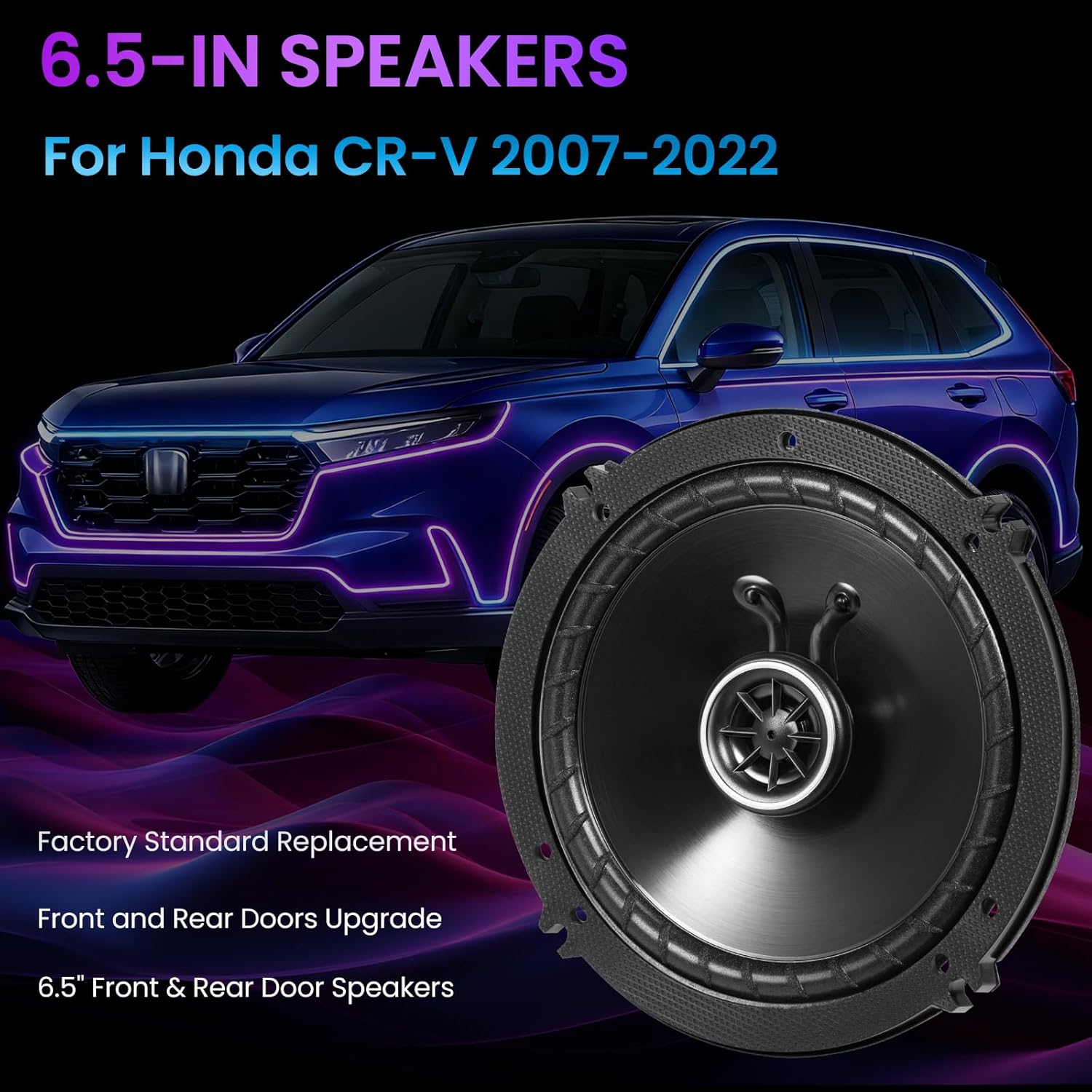 Głośniki 6,5 cala do Honda CR- – Speaker Kit recenzja i cena